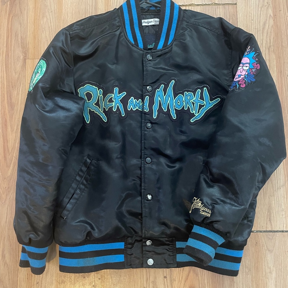 Black Bomber Jacket with Logo